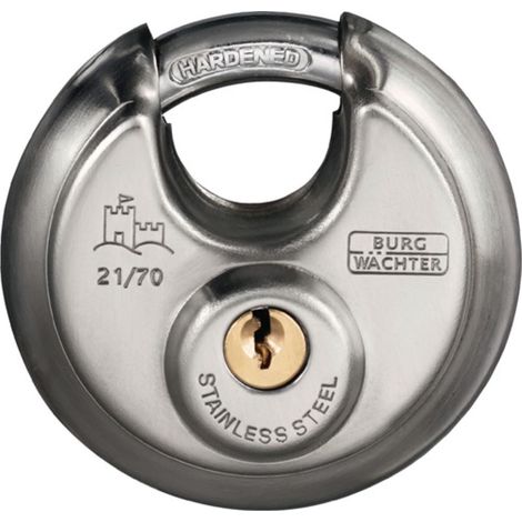 Candado cilíndrico 21 60 Cuerpo de la cerradura-W.60mm VA llave diferente BURG-WÄCHTER (1/2)
