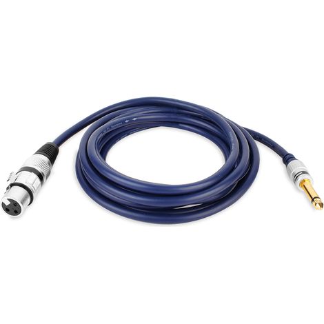 Cable jack mono de 6,3 mm - conector XLR de 3 pines vitalco Cable jack mono de 6,3 mm - conector XLR de 3 pines vitalco 7,5 m (MK17-2) (1/5)