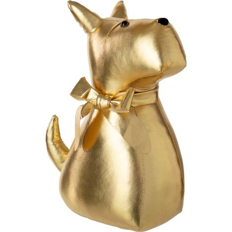 Cale-Porte Chien "Anouk" 34cm Doré (1/2)