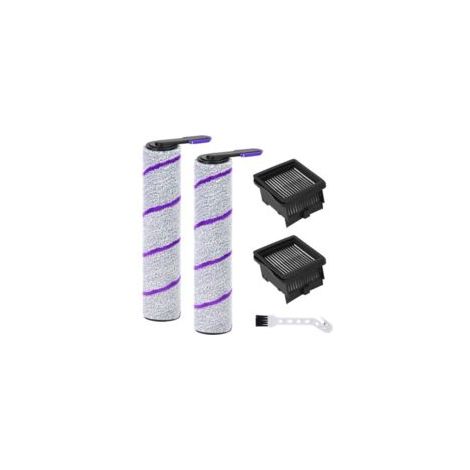 Kit di accessori per aspirapolvere a secco e a umido Rowenta X-Clean 10 / Narwal S20 Pro: 2 rulli spazzola + 2 filtri di ricambio + 1 spazzola per la pulizia
