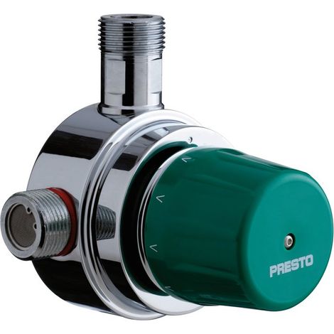 Presto – Mitigeur thermostatique 55L 84006 – Plage de température 35-55 °C – Débit 5-55 L/min – Corps laiton – Sécurité anti-brûlure (1/7)