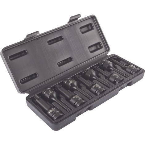 Coffret douilles embouts choc 1/2" T20-t70 (9 pcs) - OM 7009 - CLAS Equipements (1/3)