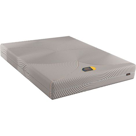 Materasso Matrimoniale Memory Foam Double Face H3/H4 Ergonomico Medio Rigido Sfoderabile Traspirante Con Supporto Ortopedico 160 x 190 x 23 Cm Colore Grigio
