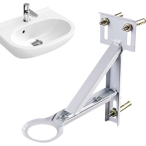 Supports d'évier de sous-top,Supports d'évier de dessous Kit de réparation d'évier de sous-top,Support triangulaire réglable de 9 à 12,5 pouces pour évier de cuisine et de salle de b (1/5)