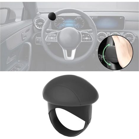 Voiture Universel Volant Spinner Bouton de Poignée Spinner, Bouton de Volant Voiture à 360 °, Universelle Volant Voiture Spinner Bouton Poignée pour Voitures, Camion, Tracteurs(Noir) (1/5)
