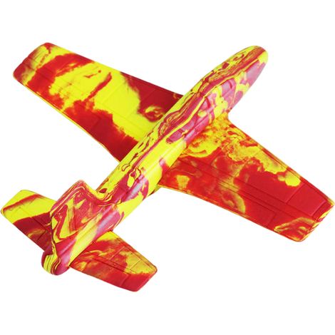 1 tapis chaussette en forme d'avion, EVA, 17,7 × 12,7 × 1,9 cm, jaune camouflage, idée cadeau enfant fête/Pâques (1/5)