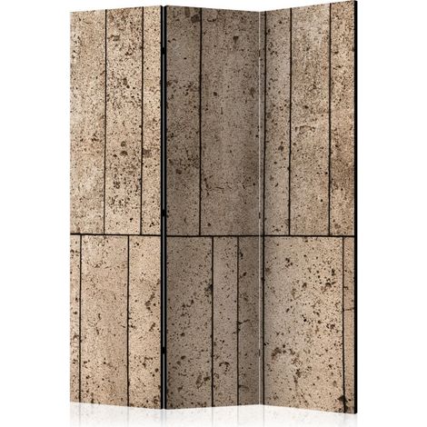 Paravent 3 Volets "Beige Wall" 135x172cm (1/2)