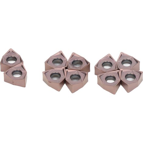 10 Stück Hartmetall-Dreheinsätze, beschichtet, für DIY-CNC-Drehmaschinen, Holzbearbeitungswerkzeuge WNMU080608EN-GH (1/5)