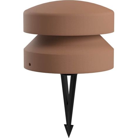Lampe à piquer led cliff 360° 91124 91125 91126 ip65 en verre et béton, couleur terracotta (1/5)