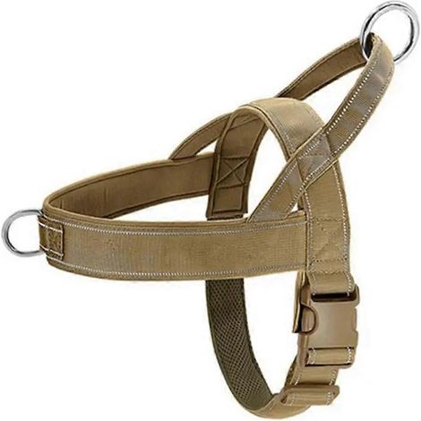 Strapazierfähiges Nylon-Hundegeschirr mit Zugstopp, Griff und reflektierenden Details, für kleine, mittlere und große Hunde, SA (1/5)