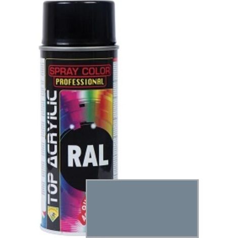 TOP ACRYLIC spray acrilico mate ral-7001 400ml gris plata , 0UNIDADES