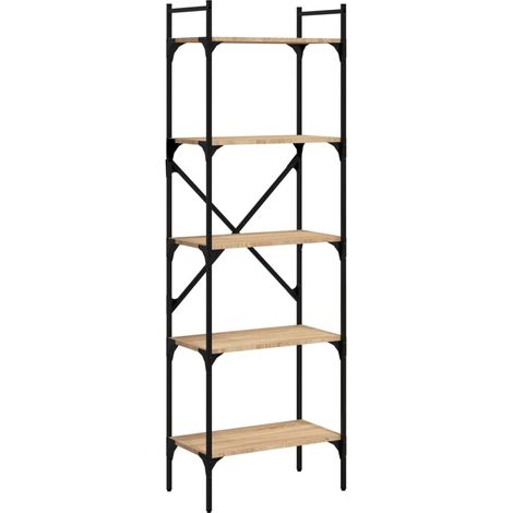 Maison Exclusive - Bücherregal 5 Fächer Sonoma-Eiche 56x31,5x174