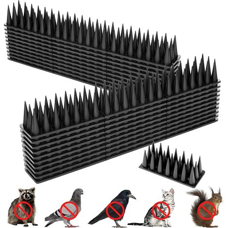 12 Pièces Pic Anti Pigeon,5.16M Anti Pigeon pour Balcon Plastique,3 rangées Repulsif Chat Repulsif Pigeon Kit,Pique Anti Pigeon Plastique,Anti Pigeon,Anti Pigeons pour Balcon (1/5)