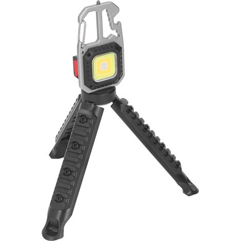 Lampe porte-clés de travail rechargeable USB, lampe torche LED portable de poche multifonctionnelle pour le camping (1/5)
