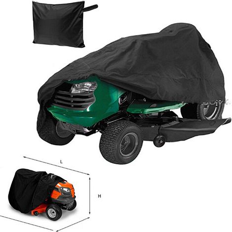 Housse de tracteur en tissu Oxford imperméable, légère et résistante aux UV pour tondeuse autoportée, taille S (170 x 61 x 117 cm). (1/4)