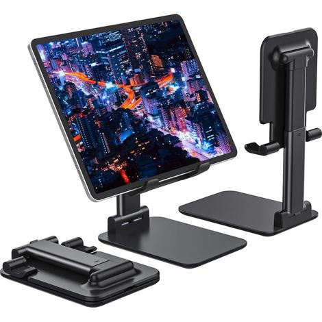 Support portable pour écran et tablette – 6-17,3 pouces – Compatible avec iPad Pro 12,9 pouces – Bureau extensible (1/4)
