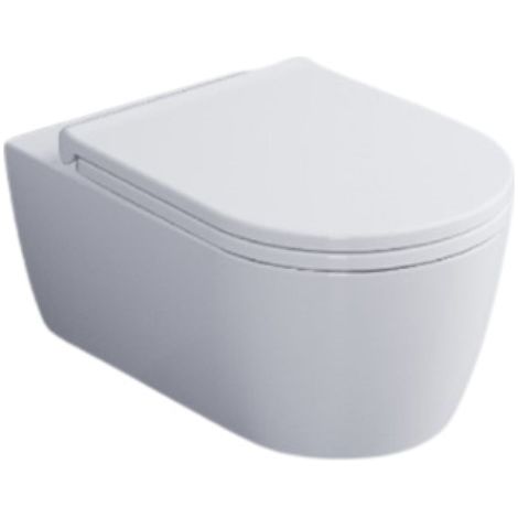 Hängetopf 35x53cm Keramik weiss hochglanz - Cielo Smile - Con copri wc Standard