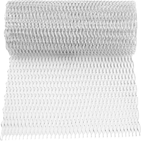 Grille en aluminium, 100 x 33 cm, grille de ventilation, résistante à la corrosion (trou de 8 x 25 mm). (1/5)