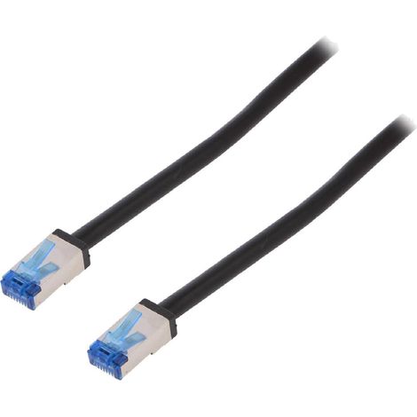 Cable reseau RJ45 male S-FTP Cat 6a noir - 40m