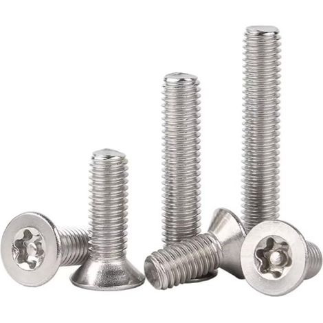 Vis à Tête Fraisée, Vis Torx, Vis à Métaux à Tête Plate Torx en Acier Inoxydable M2.5x3mm (200 pcs) (1/5)