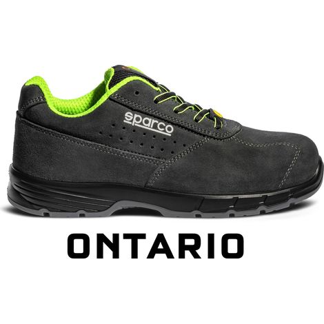 SPARCO SCARPA HORIZON - Taglia: 35 - Colore: Grigio Scuro / Verde Fluo