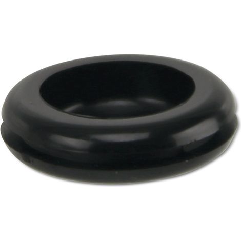 KSS Passe-câble PVC, noir, épaisseur de plaque 1,7, Ø de trou 15,5, fermé, 1 pièce (1/2)