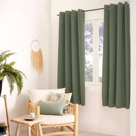 1 Rideau Thermique 135 x 180 cm Glacier Vert (1/3)