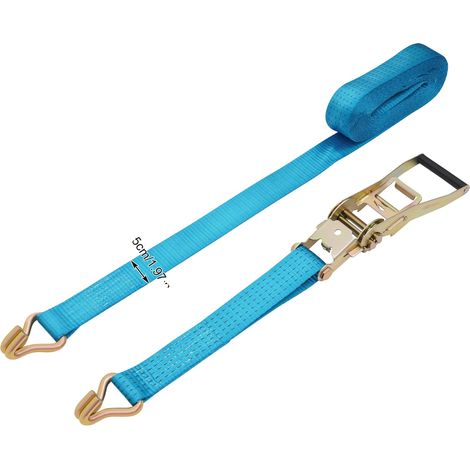 Sangles de remorquage, haute capacité de charge, construction durable, Bleu 8m (1/2)