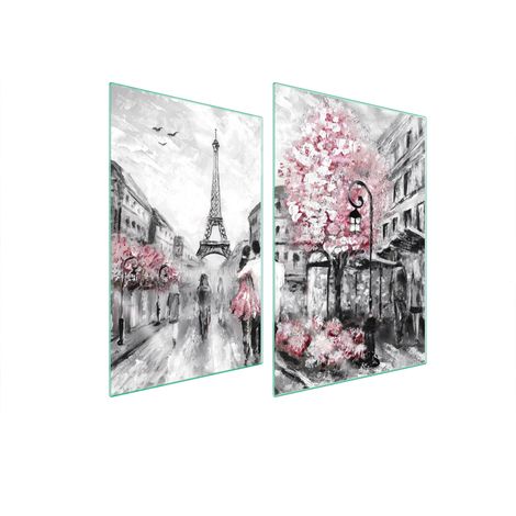GLASSCHUTZPLATTE FÜR KÜCHE 2x35x52 PARIS