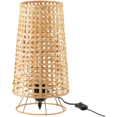 Lampe à Poser en Rotin "Léna" 36cm Naturel (1/4)