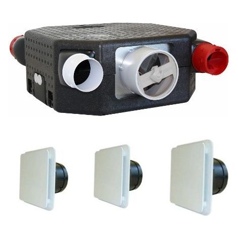 Kit VMC à sondes thermo-hygrométriques pour l'habitat pavillonnaire 6 S. (603126-607311) (1/5)