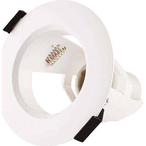 Portalámparas empotrable E14 Blanco Ø95mm