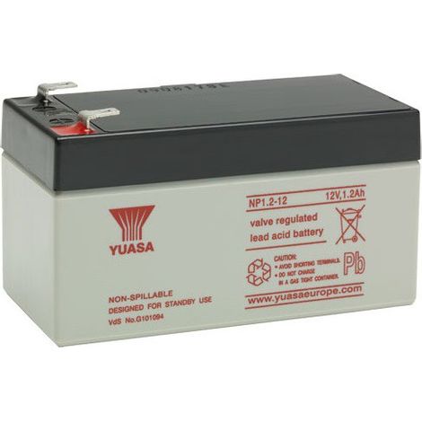 Batterie plomb étanche NP1.2-12 Yuasa 12V 1.2ah