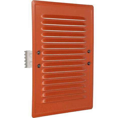 KOTARBAU Grille d'aération 165 x 230 mm en métal avec moustiquaire rouge brique (1/5)