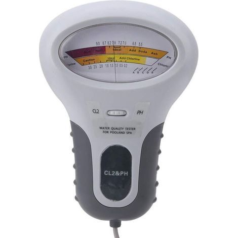 Testeur de Chlore et de pH CL2,Testeur Numérique LCD Multifonction,Testeur de Niveau de Chlore avec Sonde,Pour La Piscine et Le Spa