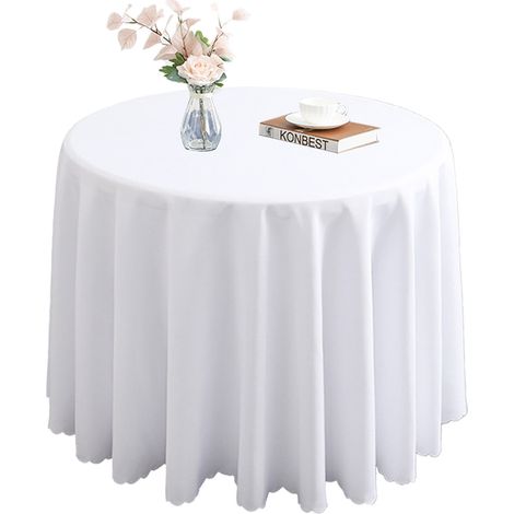 Nappe - Polyester Imperméable - 180 cm - Pour Cuisine Salle À Manger Restaurant Fête Extérieur - 1 Pièce (1/5)