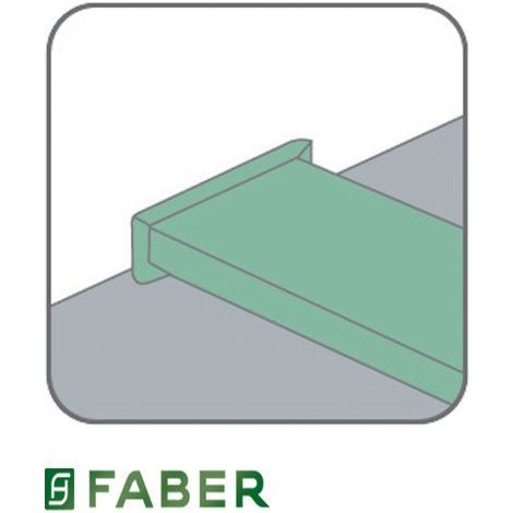 Faber RPR Raccordo a Parete Rettangolare Accessorio per Cappa 264x98x26 mm (1/2)