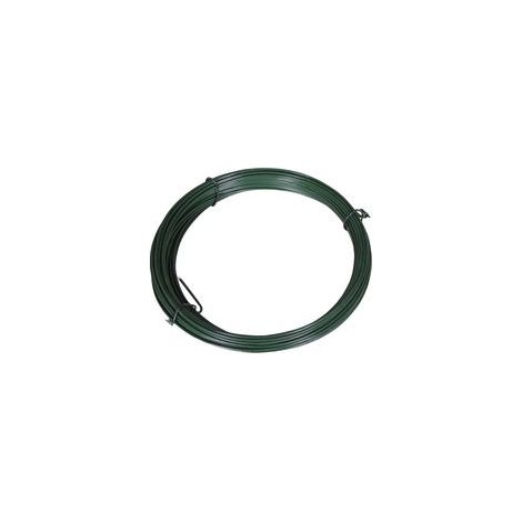 25 m Zaunbindedraht 1,4/2 mm, grüner Stahl - Crezuo