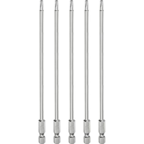 5Pcs Embouts de Sécurité Torx T15 1/4" Tige Hexagonale 6" (1/5)