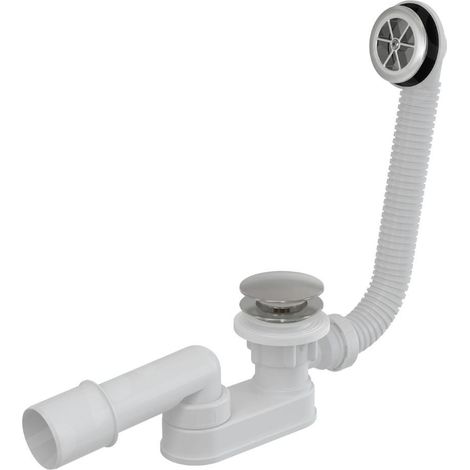 Alca - Siphon de baignoire, ClickClack, chrome A506KM (1/2)