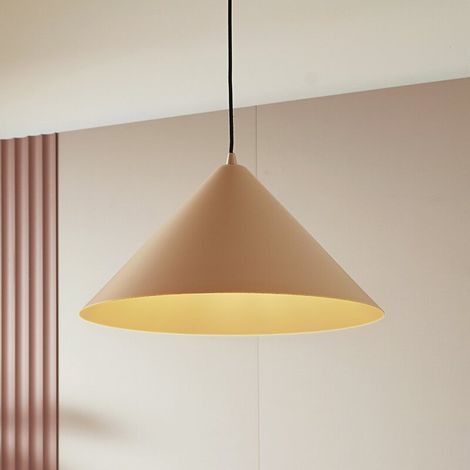 [GEBRAUCHT] B-Ware Lindby Hängeleuchte Clarine beige Ø 50 cm Metall Deckenlampe Lampe Leuchte Spot (1/2)
