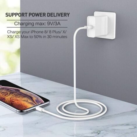 Câble USB C vers Lightning 1 mètre Câble de chargeur rapide de transmission de puissance certifié Apple MFi pour iPhone 12/12 Mini/12 Pro/12 Pro Max/11 Pro/11 Pro Max/X/XS/XR/XS Max/8/8 Plus/ iPad/Air