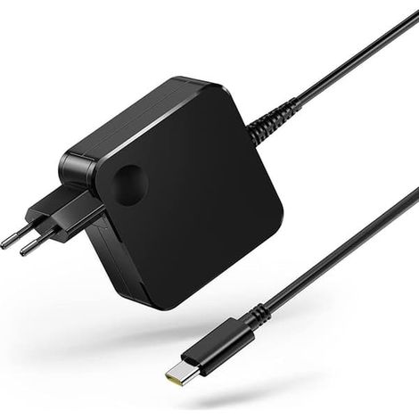 Chargeur USB-C 65 W pour ordinateur portable (1,8 m) compatible avec Lenovo Thinkpad, ASUS Zenbook 14, HP Chromebook, Acer Chromebook, Macbook Pro/Air, iPad et Dell Latitude. (1/5)
