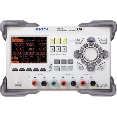 Rigol DP832 Alimentatore da laboratorio regolabile 0 - 30 V/DC 0 - 3 A 195 W Num. uscite 3 x (1/5)