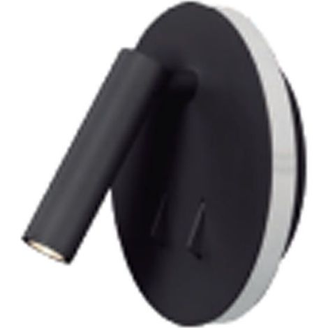 Applique led tête de lit Cayman noir mat (1/4)