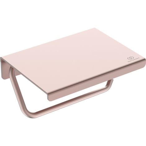 Ideal Standard ALU+ - Porte-papier toilette avec étagère, Rose BD592RO