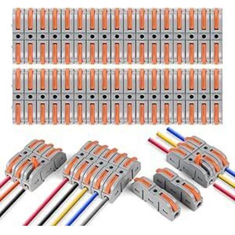 Connecteur de câble SPL-1 34 pièces – Levier de commande – Conducteur 4mm² – Matériaux PA66 et cuivre nickelé – Pour câblage électrique (1/5)