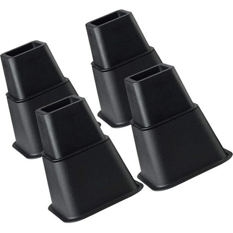 Lot de 8 rehausseurs de pieds de lit portables et robustes de 15 cm (6 (1/5)