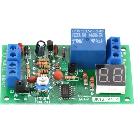 DC12V LED-Anzeige Timer Verzögerungsrelais Schaltermodul (1/5)
