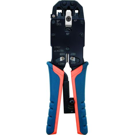 Pince Métallique à cliquet pour sertir câbles RJ11/RJ45 (1/5)